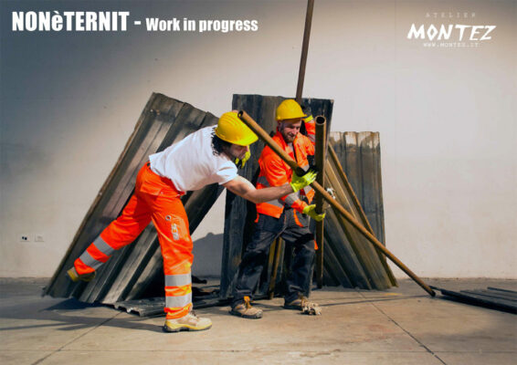 NONèTERNIT - anamorphic modular installation designed in 2018