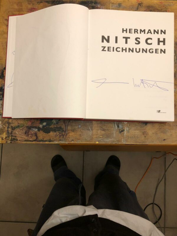 documentation of the art exhibition by Hermann Nitsch curated by Gio Montez