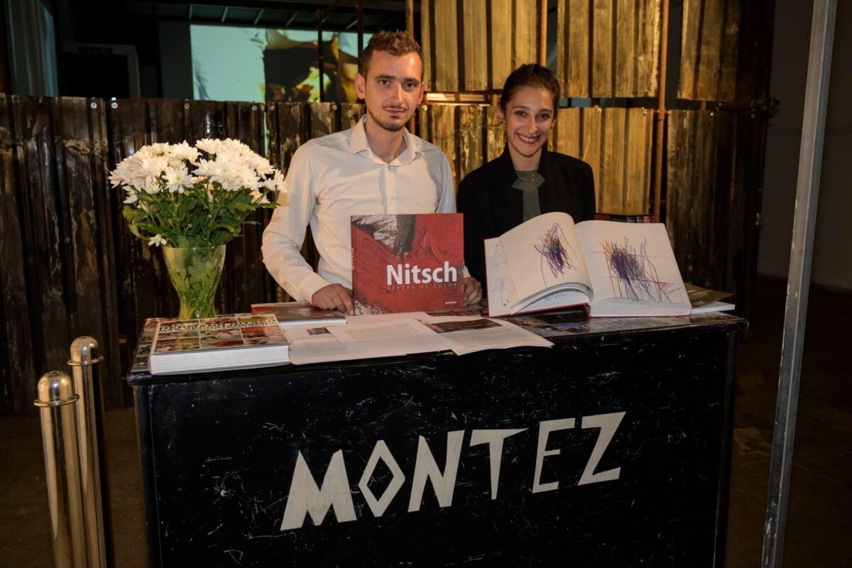 documentation of the art exhibition by Hermann Nitsch curated by Gio Montez