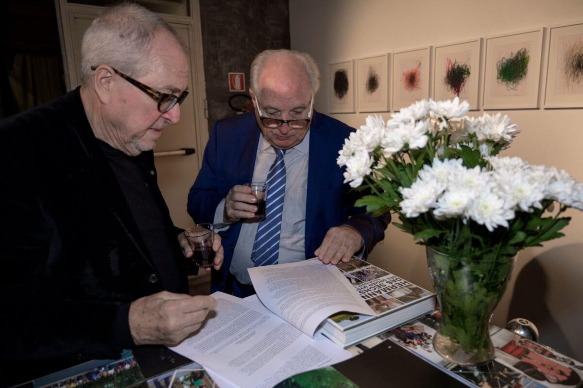 documentation of the art exhibition by Hermann Nitsch curated by Gio Montez