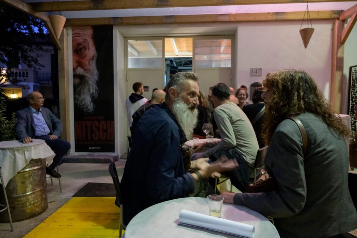 documentation of the art exhibition by Hermann Nitsch curated by Gio Montez