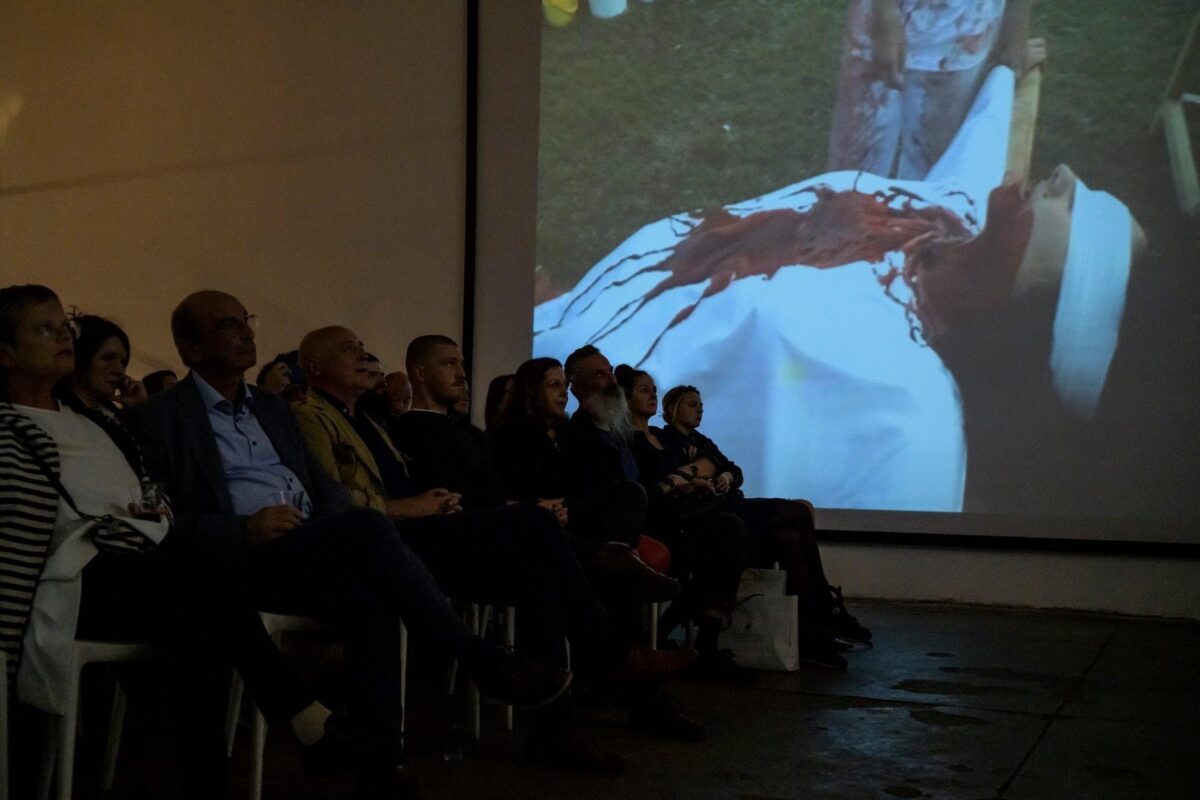 documentation of the art exhibition by Hermann Nitsch curated by Gio Montez